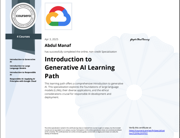 Gen AI Learning Path